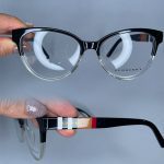 عینک فریم کائوچویی گربه ای دورنگ  0911