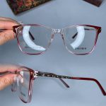 عینک فریم کائوچویی گربه ای دورنگ  0914