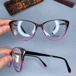 عینک فریم کائوچویی گربه ای دورنگ  0916