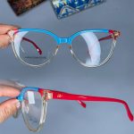 عینک فریم کائوچویی گربه ای دورنگ 0922