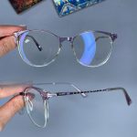 عینک فریم کائوچویی گربه ای دورنگ  0923