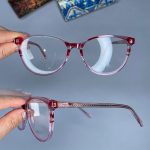 عینک فریم کائوچویی گربه ای دورنگ  0924
