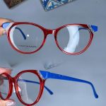 عینک فریم کائوچویی گربه ای دورنگ  0927