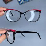 عینک فریم کائوچویی گربه ای دورنگ  0930