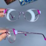 عینک فریم کائوچویی گربه ای سه رنگ  0936