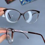 عینک فریم کائوچویی گربه ای دورنگ  0940