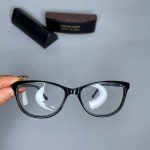 عینک فریم کائوچویی گربه ای مشکی 0683