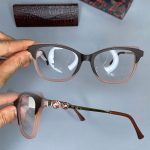 عینک فریم کائوچویی گربه ای  دورنگ مات 0643