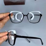 عینک فریم کائوچویی زاویه دار دو رنگ 0651