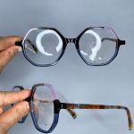 عینک فریم کائوچویی زاویه دار چند رنگ 0654