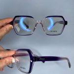 عینک فریم کائوچویی زاویه دار دورنگ 0658