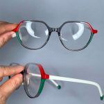 عینک فریم کائوچویی پایین گرد چند رنگ 0672