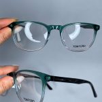 عینک فریم کائوچویی زاویه دار دو رنگ 0675