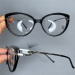 عینک فریم کائوچویی گربه ای مشکی 0972