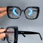 عینک فریم کائوچویی پروانه ای مشکی 0973