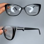 عینک فریم کائوچویی پروانه ای مشکی 0676