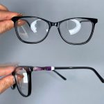 عینک فریم کائوچویی گربه ای مشکی 0685