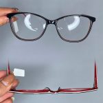 عینک فریم کائوچویی گربه ای مشکی 0686