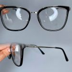 عینک فریم کائوچویی گربه ای مشکی 0691