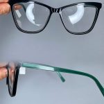 عینک فریم کائوچویی گربه ای مشکی 0694