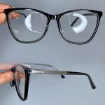 عینک فریم کائوچویی گربه ای مشکی 0696