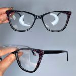 عینک فریم کائوچویی گربه ای مشکی 0708