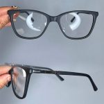 عینک فریم کائوچویی گربه ای مشکی  0970