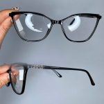 عینک فریم کائوچویی گربه ای مشکی 0709