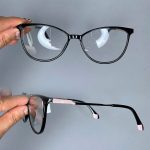 عینک فریم کائوچویی گربه ای مشکی 0711