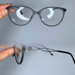 عینک فریم کائوچویی گربه ای مشکی 0712