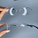 عینک بدون فریم مستطیلی 0779