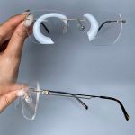 عینک بدون فریم زاویه دار 0716