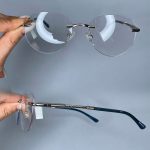 عینک بدون فریم گرد  0721