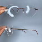 عینک بدون فریم گرد  0726