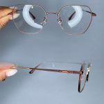 عینک فریم فلزی زاویه دار چندضلعی 0721