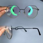 عینک فریم فلزی زاویه دار چندضلغی 0723