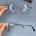 عینک فریم فلزی زاویه دار چندضلعی  0724