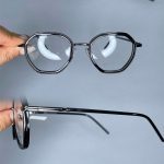 عینک فریم کایوچویی زاویه دار چندضلعی 0727