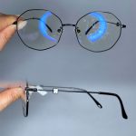 عینک فریم فلزی زاویه دار چندضلعی 0732