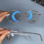 عینک فریم فلزی زاویه دار چندضلعی 0751