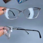 عینک فریم کائوچویی گربه ای دورنگ کوچک 0959