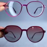 عینک فریم کائوچویی دوپل پایین گرد سه کاوردار  010186