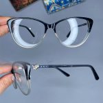 عینک فریم کائوچویی گربه ای دورنگ 0939