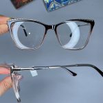 عینک فریم کائوچویی گربه ای دورنگ  0942