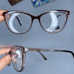 عینک فریم کائوچویی گربه ای دورنگ  0944