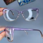 عینک فریم کائوچویی گربه ای دورنگ  0938