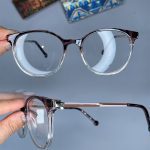 عینک فریم کائوچویی گربه ای دورنگ  0946
