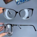 عینک فریم کائوچویی گربه ای دورنگ  0948