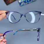 عینک فریم کائوچویی گربه ای دورنگ  0949