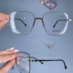 عینک فریم فلزی زاویه دار دماغه یک تیکه 01050